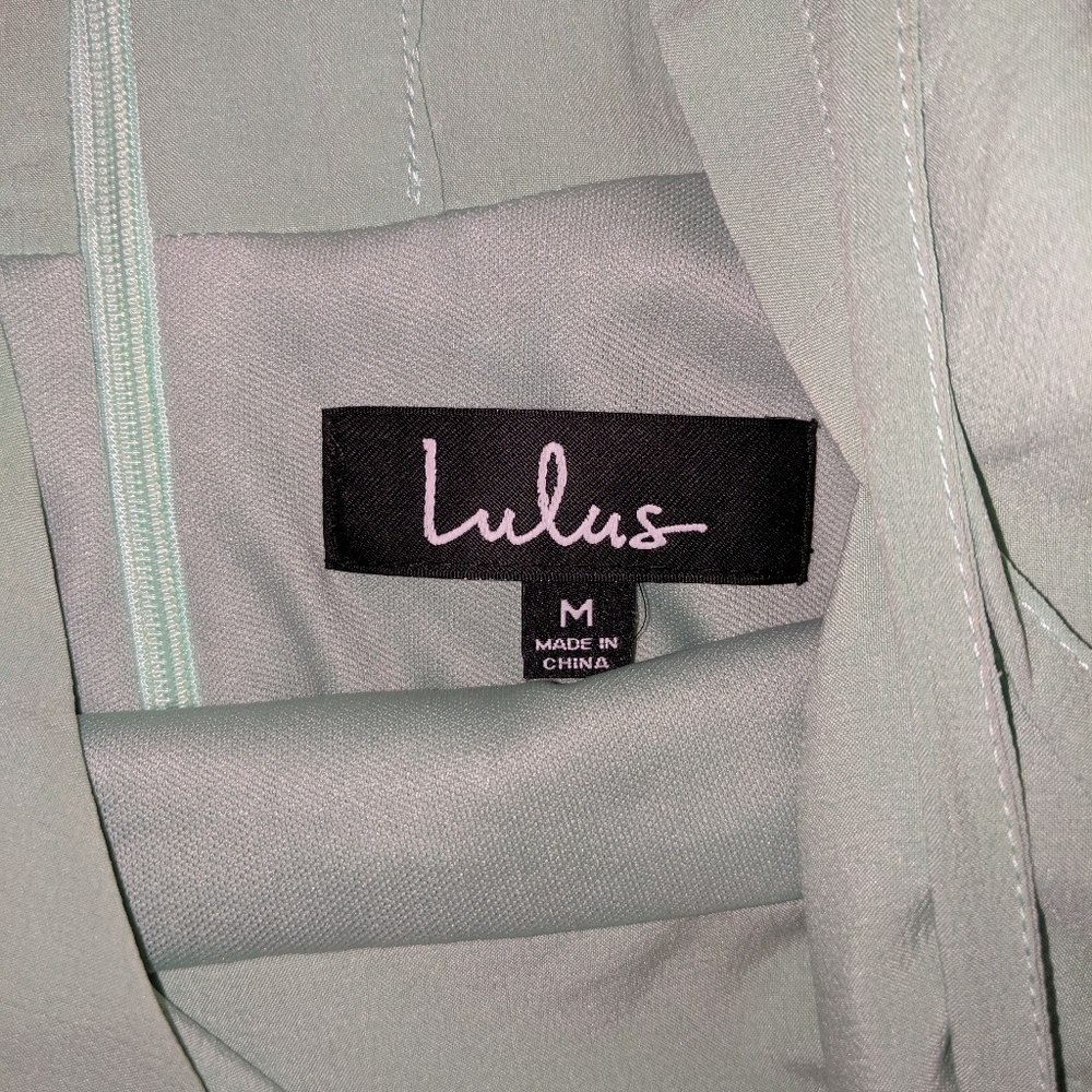 LULU'S "CALL TO CHARMS" SAGE GREEN SLATER DRESS - Picture 7 of 8